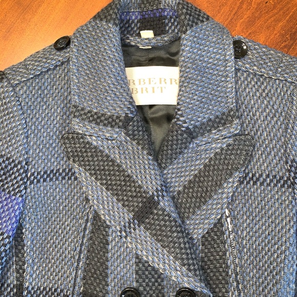 Burberry Jackets & Blazers - Authentic Burberry Brit Check Wool Coat 8 10 42
